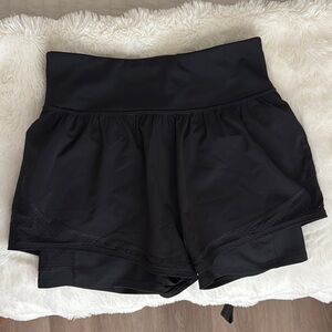 Spanx athletes moving double layer shorts